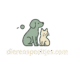 Logo van de webshop met een hond en kat – dierenaccessoires en speelgoed